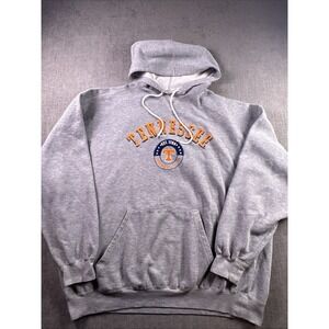 Vintage Lee Sport Hoodie Men's XXL Tennessee Knoxville Embroidered Gray 90s